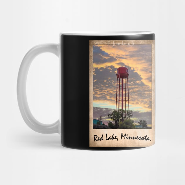 ONE NATION RL Water Tower Vintage Polaroid MUG (black color) by ejourdainjr